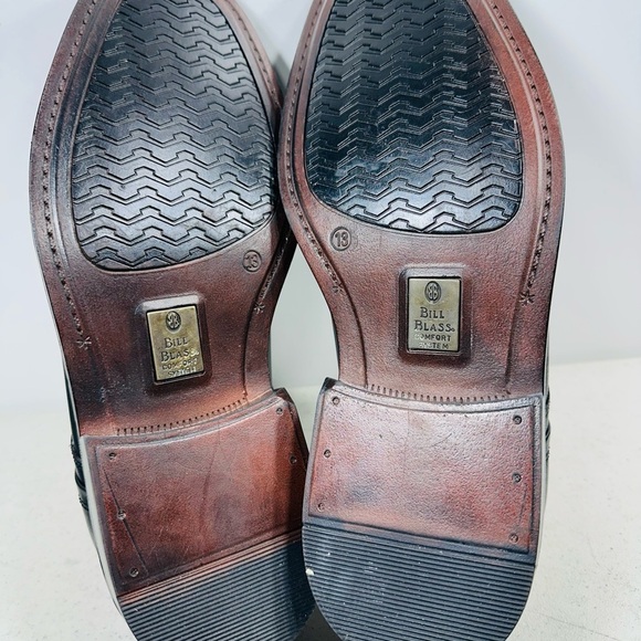Bill Blass Men’s Genuine Leather Hank Oxford Black Dress Shoes size 13 main image 5